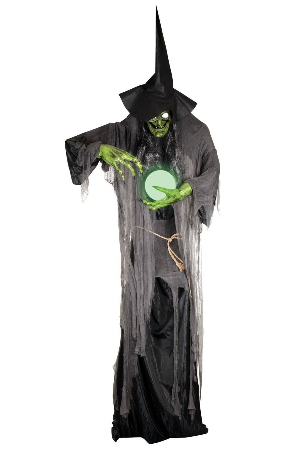 Animierte Halloween Hexe 3 m &ndash; Wetterfeste Outdoor-Deko image 0