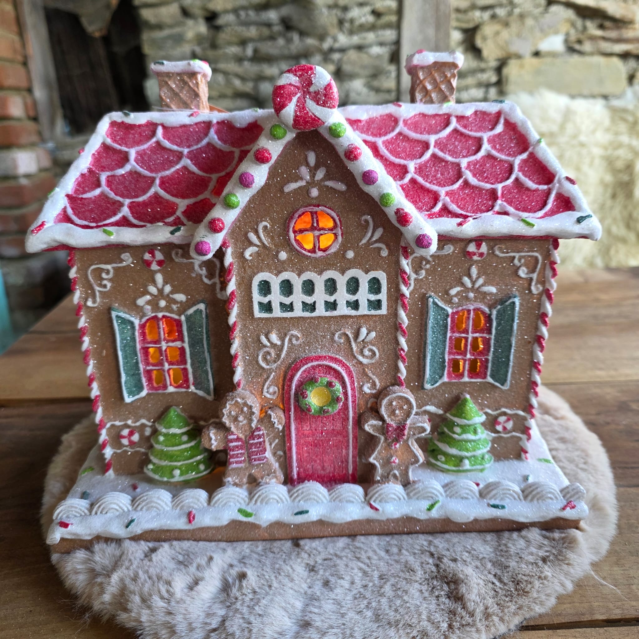 🍪 LED Lebkuchenhaus &ndash; Weihnachtliche Handarbeit mit Glitzer