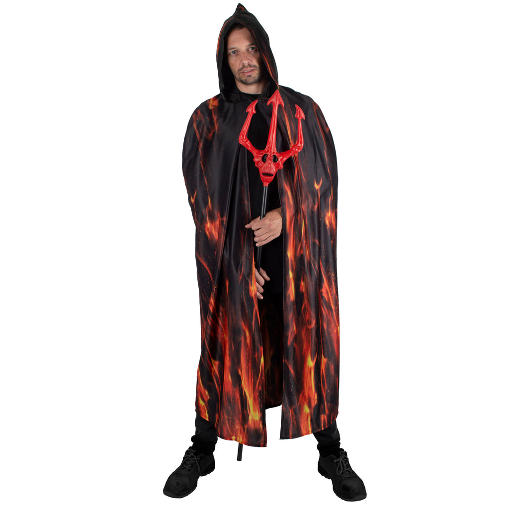 Feuerdemon Herren Umhang &ndash; One Size