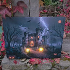 Das verfluchte Schlossgem&auml;lde &ndash; Animiertes Halloween-Bild mit Licht und Sound