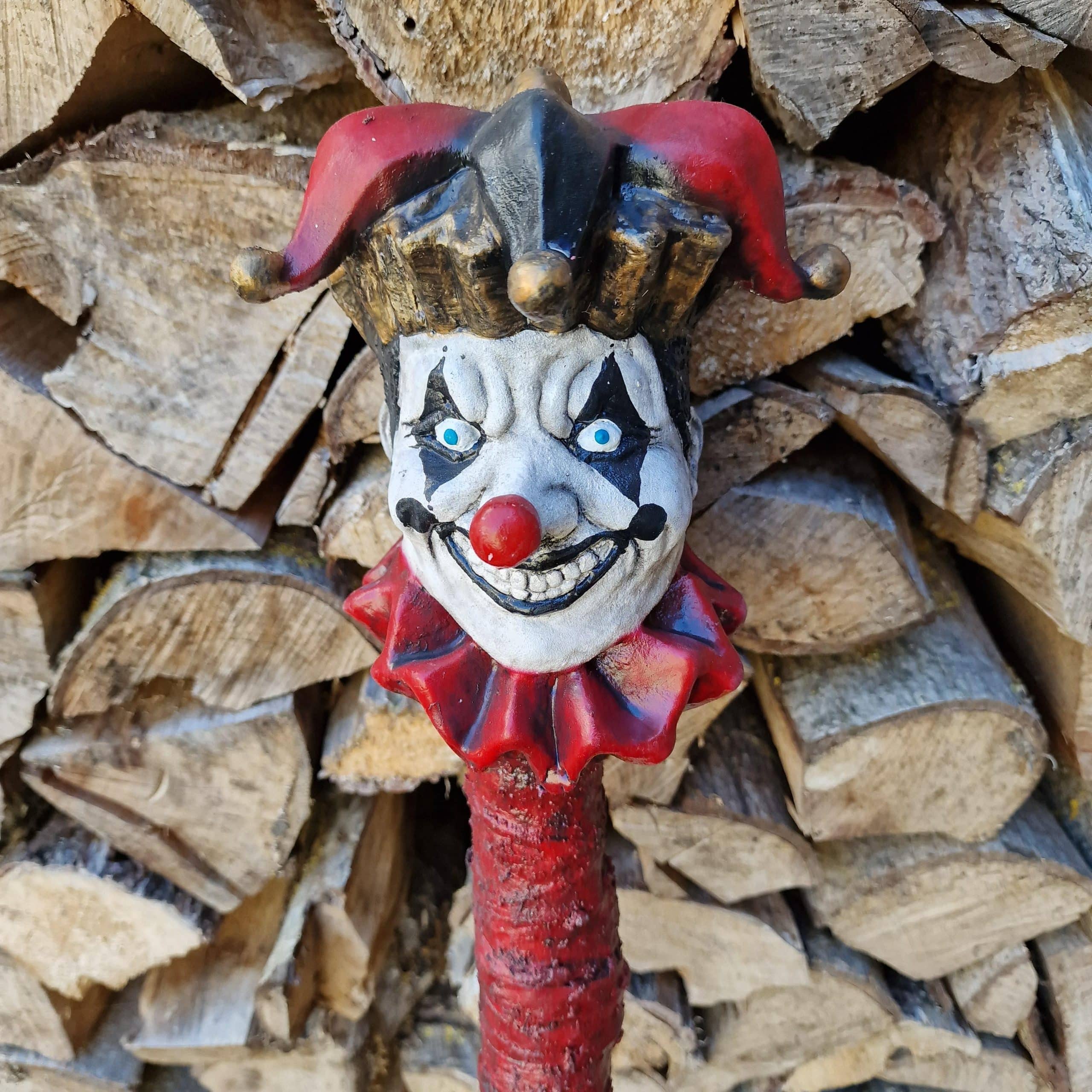 Clowns Kopf Gehstock image 0