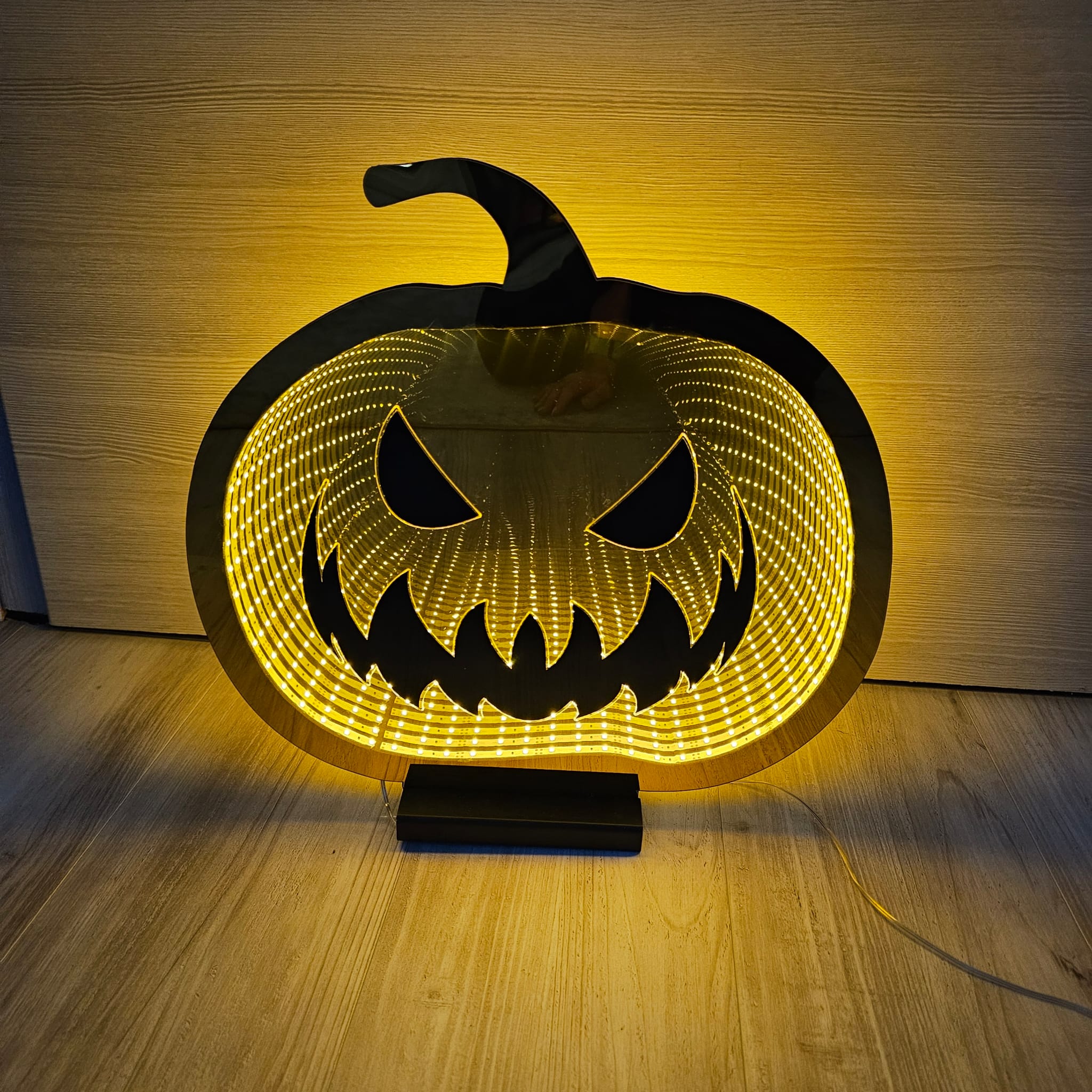 LED-K&uuml;rbis &ldquo;Lichtermeer&rdquo;-20 cm Illusionslampe