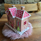 🍪 LED Lebkuchenhaus &ndash; Weihnachtliche Handarbeit mit Glitzer
