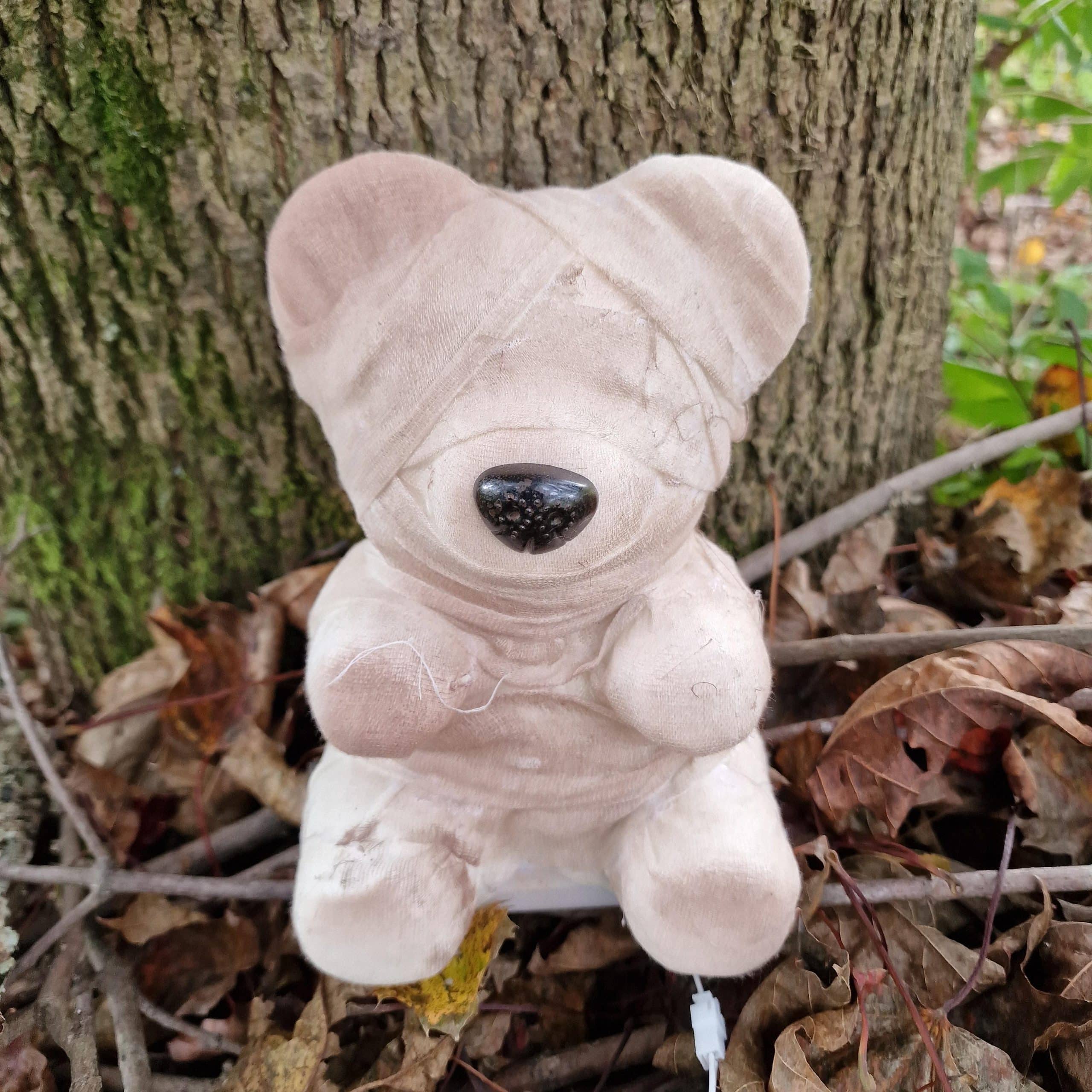 Spooky Teddyb&auml;r mit LED Augen Figur Deko image 0