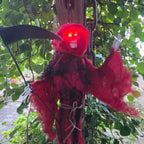 Sensemann &ndash; H&auml;ngender Animatronic mit roter Sense