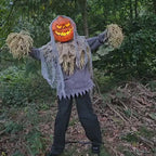 Animatronic Vogelscheuche Harry &ndash; 189 cm purer Halloween-Grusel