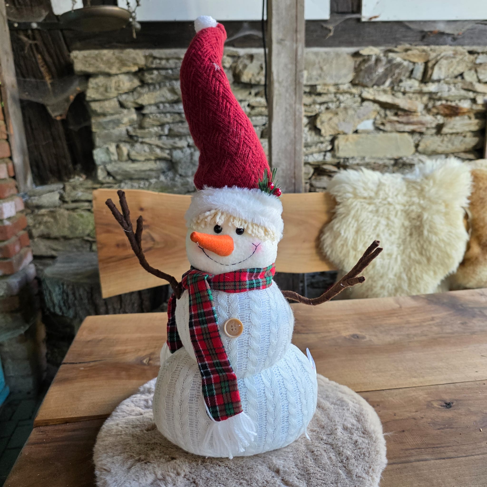 ⛄ Schneemann Snowy &ndash; Charmante Weihnachtsdekoration aus Textil