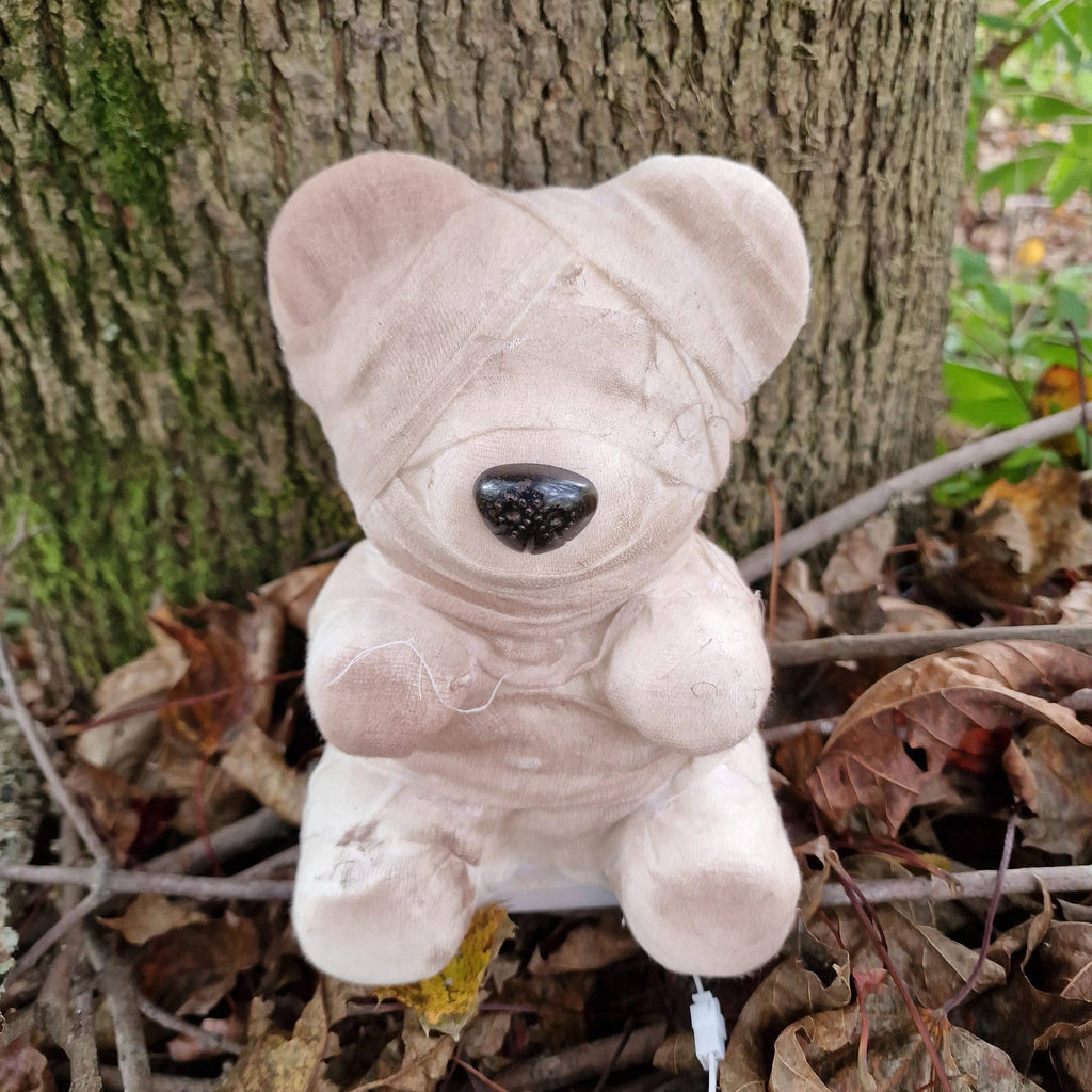Spooky Teddyb&auml;r mit LED Augen Figur Deko image 0